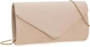 Faux Suede Evening Bag for Women New Classic Velvet Formal Clutch Purse for Prom/Wedding/Black-Tie Events