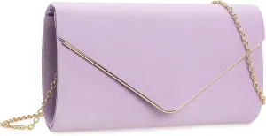Faux Suede Evening Bag for Women New Classic Velvet Formal Clutch Purse for Prom/Wedding/Black-Tie Events