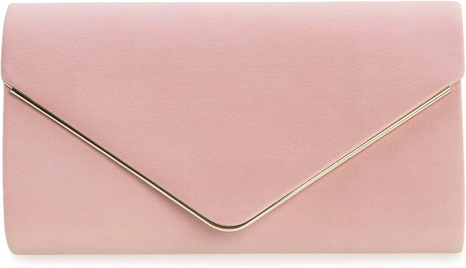 Faux Suede Evening Bag for Women New Classic Velvet Formal Clutch Purse for Prom/Wedding/Black-Tie Events