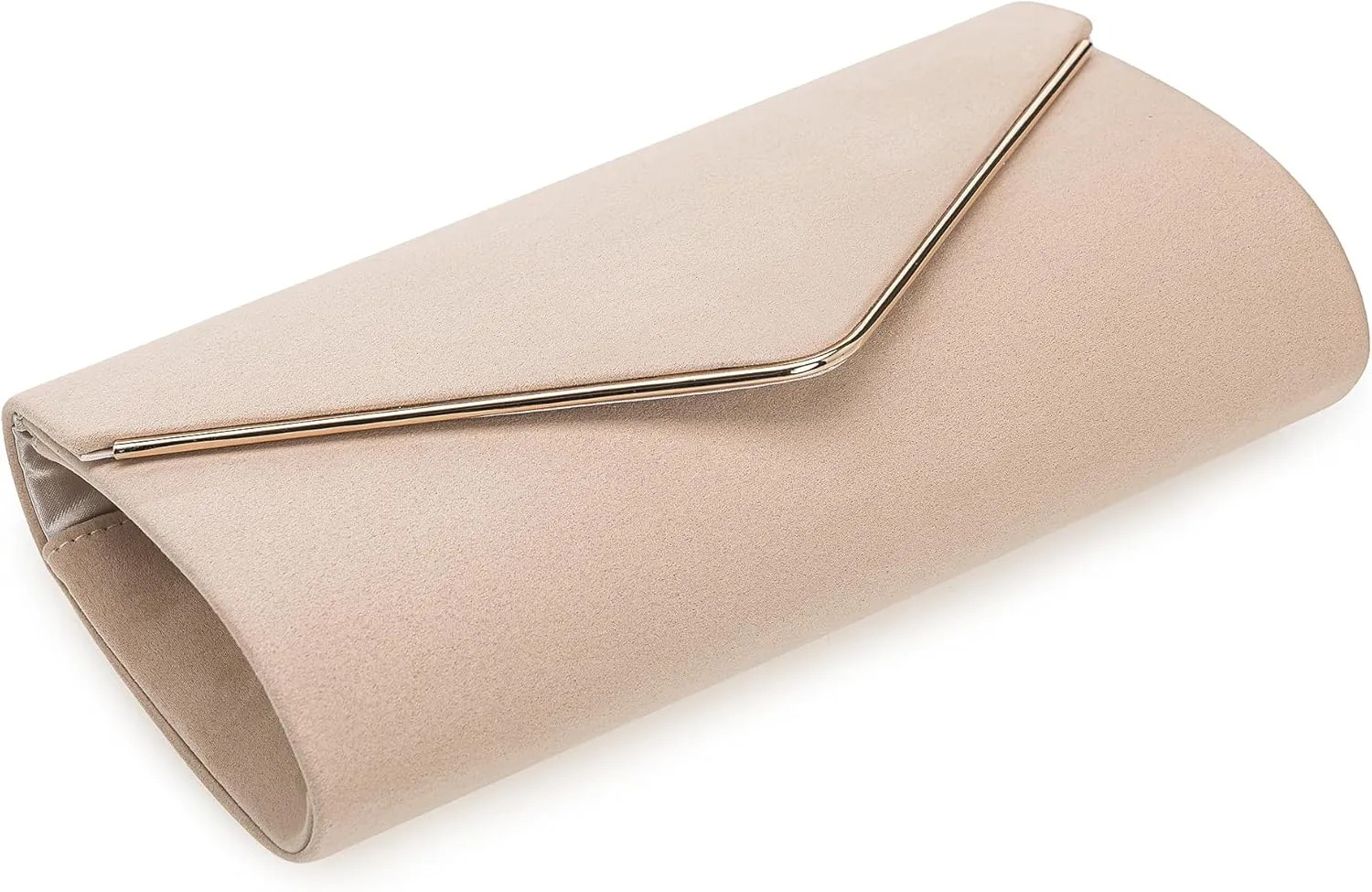 Faux Suede Evening Bag for Women New Classic Velvet Formal Clutch Purse for Prom/Wedding/Black-Tie Events