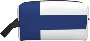 Finnish flag Storage Bags - Travel Toiletry and Makeup Bags, Unisex, Daily Use, Small Items Storage