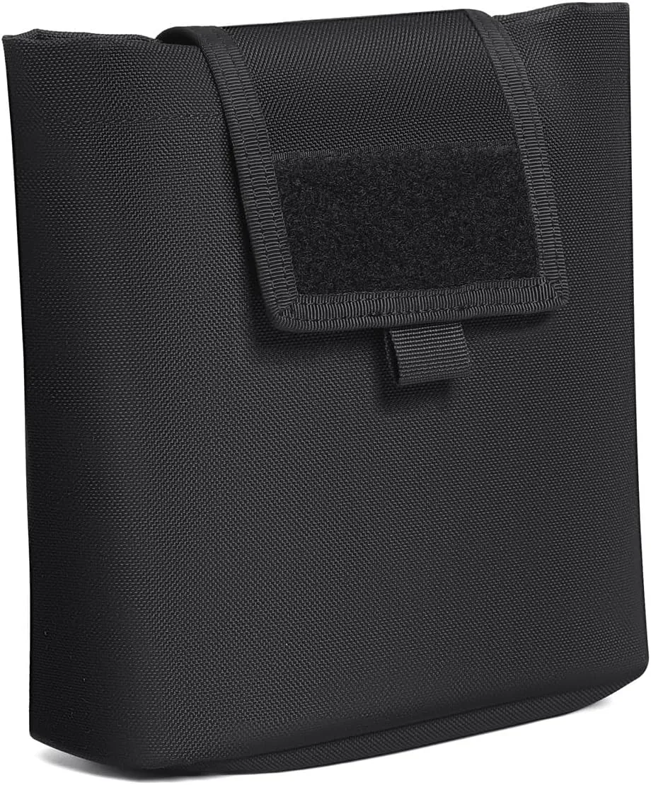 Folding Dump Pouch for Duty/Battle/Range Belt Roll Up MOLLE Magazine Drop Pouch Drawstring Open Mag/Tool Recovery Waist Bag Utility Storage Pack for Hunting Shooting