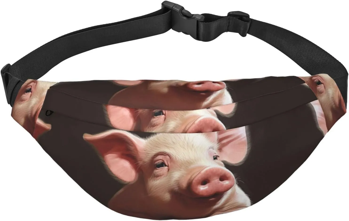 Foolish Cute Animal Fanny Pack for Men Women Crossbody Waist Bag Everywhere Belt Bag Wallet Hip Bum Bag with Adjustable Strap Casual Chest Bag for Outdoor Hiking Cycling