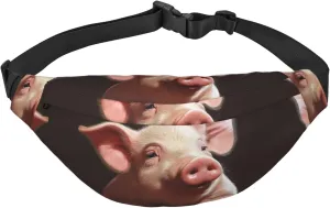 Foolish Cute Animal Fanny Pack for Men Women Crossbody Waist Bag Everywhere Belt Bag Wallet Hip Bum Bag with Adjustable Strap Casual Chest Bag for Outdoor Hiking Cycling
