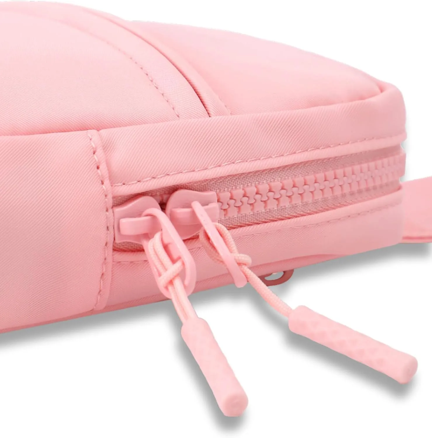 FORZAROCKET Ultralight Sling Bag w/Long Strap 70" – Small Crossbody Bag w/Extended Strap – Women Men Fanny Pack w/Anti-Theft Pocket – Two-Way Durable Zipper – Travel & Plus Size Friendly, Pink