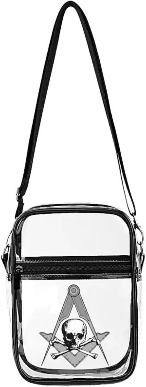 Freemasonry Sacred Masonry Unisex Small Crossbody Bags Transparent Shoulder Bag Adjustable Strap Sling Bag