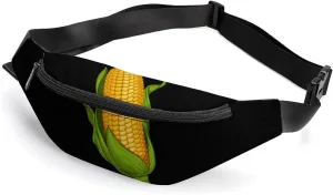Fresh Corn Crossbody Fanny Pack Waist Packs Adjustable Shoulder Bags Sling Bag for Hiking Running Cycling