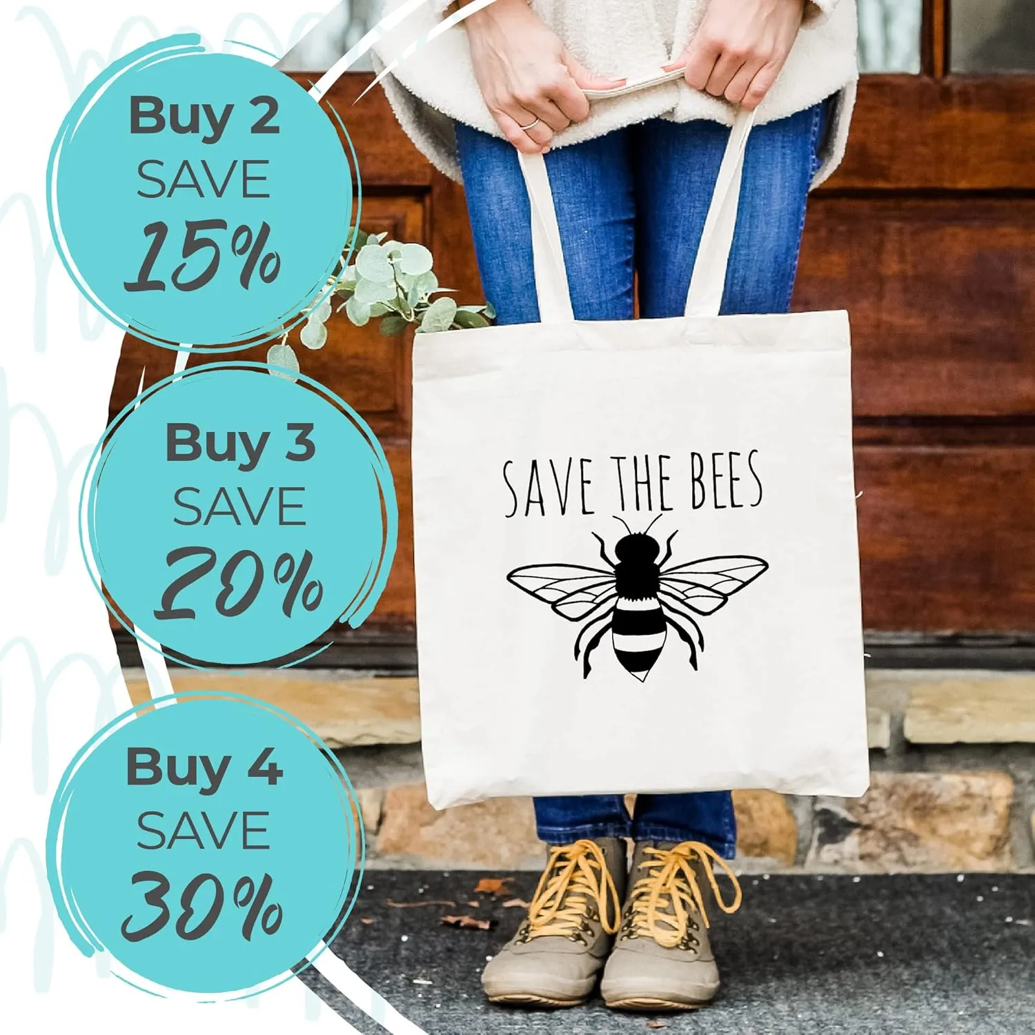 Funny Tote Bag Charlotte, NC Screen Printed Canvas Tote Bag