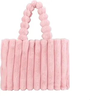 Furry Purse, Fluffy Tote Bag for Women Winter Faux Fur Bag Fuzzy Purse and Handbags