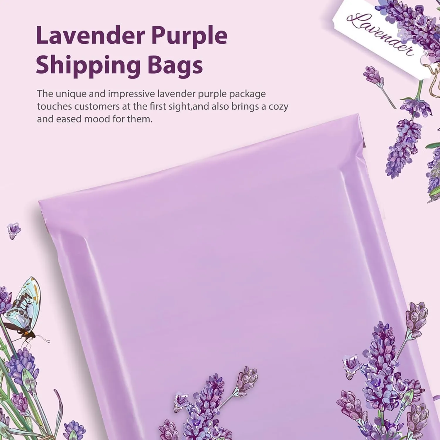Fuxury Large Poly Mailers 19x24 Inch 100 Pcs, Waterproof Shipping Bags for Clothing, Strong Adhesive Shipping Envelopes for Small Business Suppliers, Self Seal Mailers Poly Bags Mailing Bags Purple