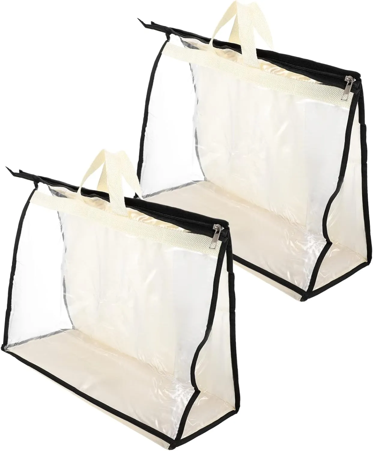 Gatuida 2pcs Luxury Handbag Organizers Waterproof Storage Bag Metal Zipper Large Size Your Bags