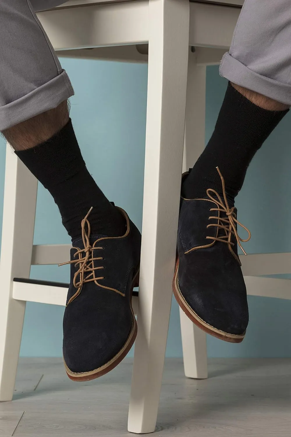 Gentle Grip - 6 Pairs Mens non elastic diabetic socks 7-12