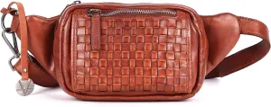 Genuine Leather Waist Bag Unisex, Waist Bag for Travel Trendy Casual Travelling Essentials Kept Bag Stylish, Durable, and Secure Travel Companion(VL-094-COGNAC)
