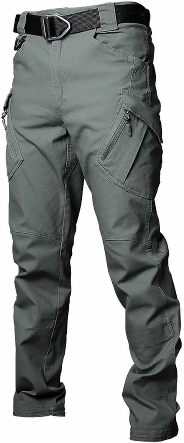 GIERIDUC Cargo Pants for Men Casual Pants Athletic Hiking Jogger Sweatpants Lightweight Drawstring Work Trousers with Pockets