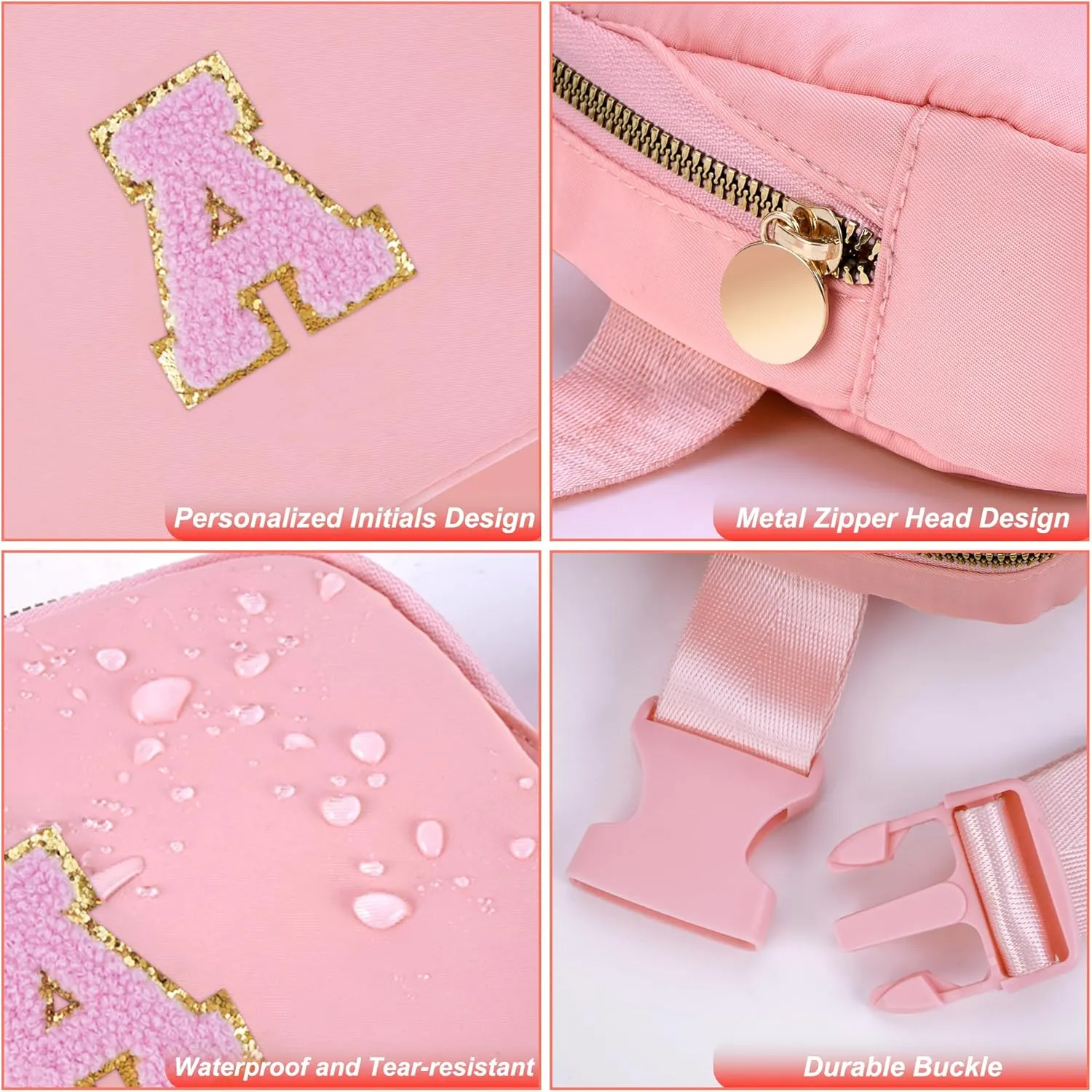 Gifts for Girls 3 4 5 6 7 8 9 10 11 12 Year Old Teens Kids Daughter Sister Gifts for Women Her - Fanny Pack Belt Bag Cute Stuff for Girls Women Teen Trendy Crossbody Bags | Peach,A