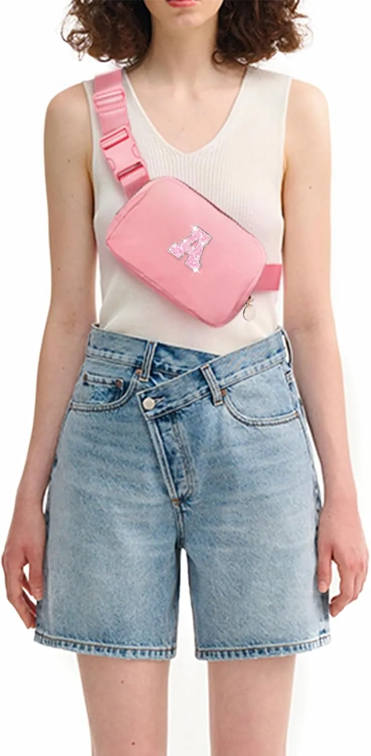 Gifts for Girls 3 4 5 6 7 8 9 10 11 12 Year Old Teens Kids Daughter Sister Gifts for Women Her - Fanny Pack Crossbody Bag Purse Cute Stuff for Girls Women Teen Trendy Belt Bags | A,Peach Bag