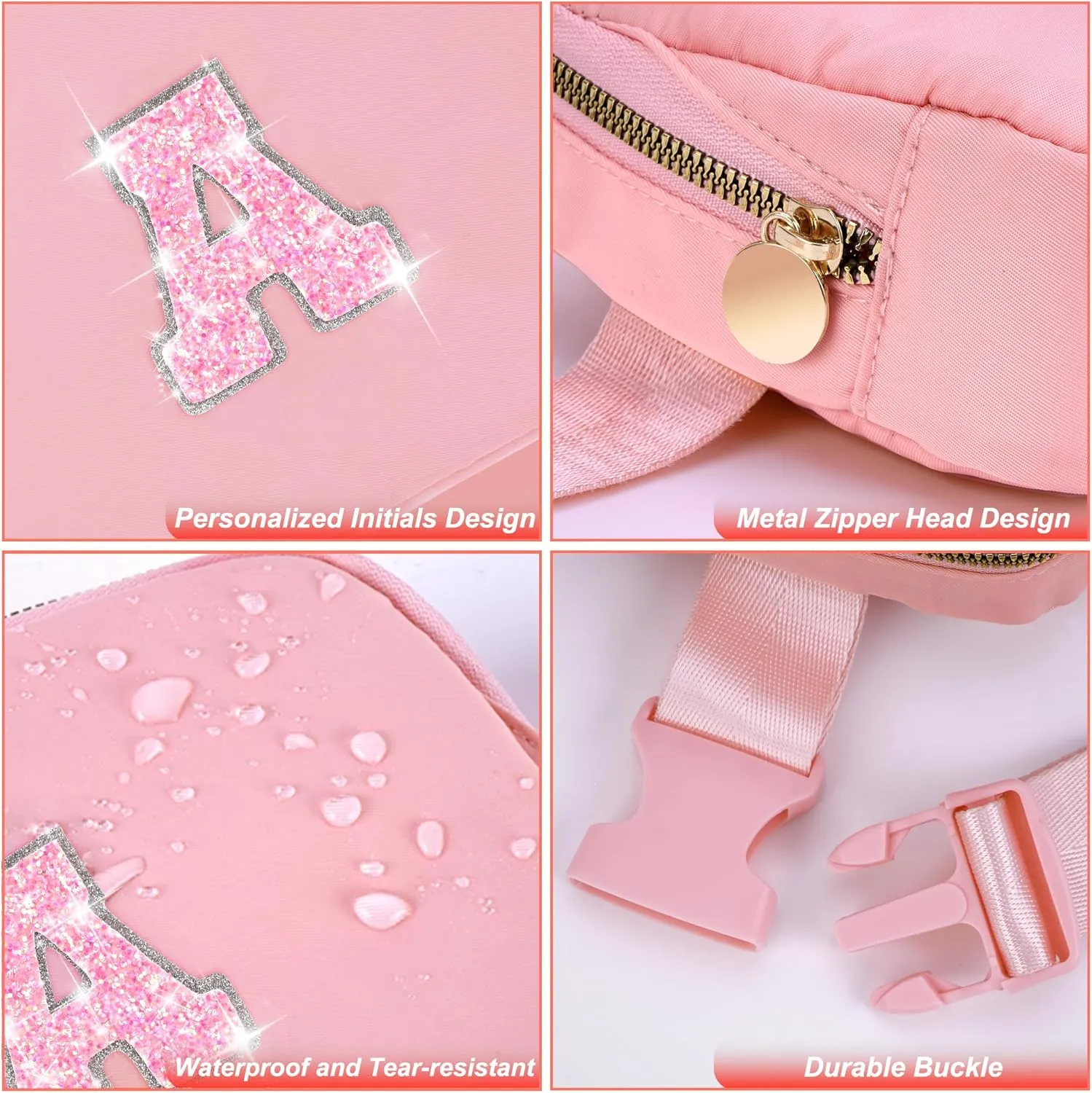 Gifts for Girls 3 4 5 6 7 8 9 10 11 12 Year Old Teens Kids Daughter Sister Gifts for Women Her - Fanny Pack Crossbody Bag Purse Cute Stuff for Girls Women Teen Trendy Belt Bags | A,Peach Bag