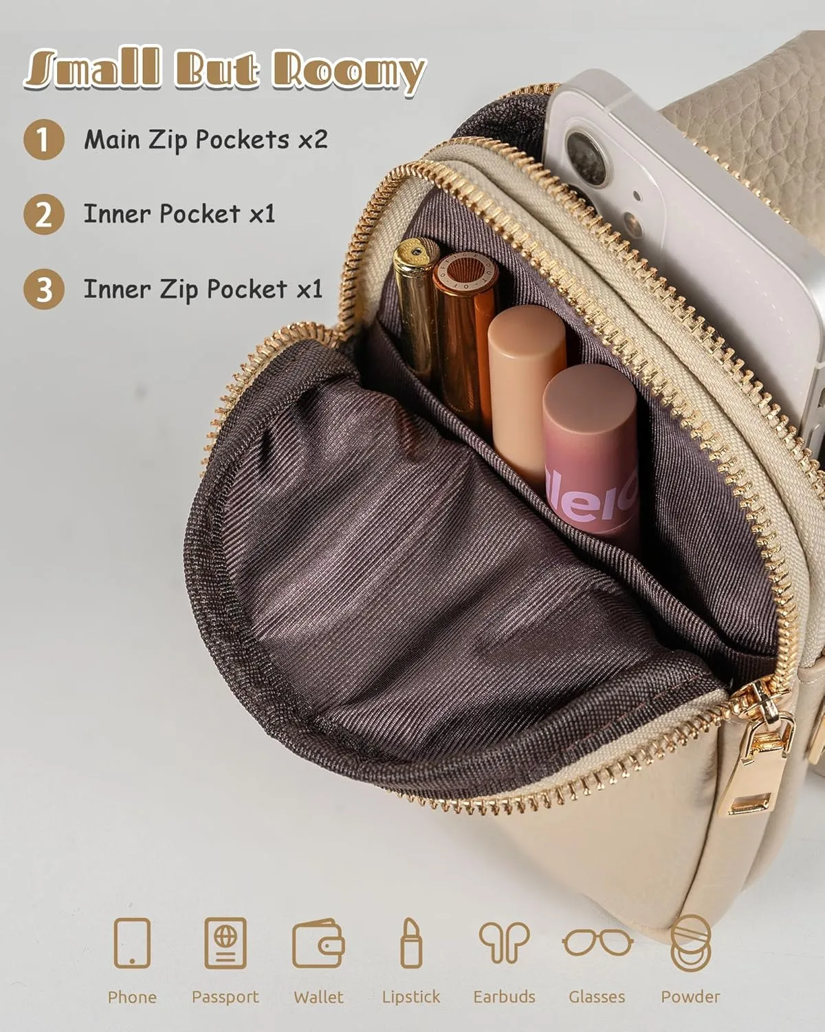 Gifts for Women Teen Girls, Monogram Mini Crossbody Bags for Women Girls, Personalized Graduation Teacher Gifts, Over The Shoulder Bags, Phone Purse for Daily Essentials, Sister Gifts