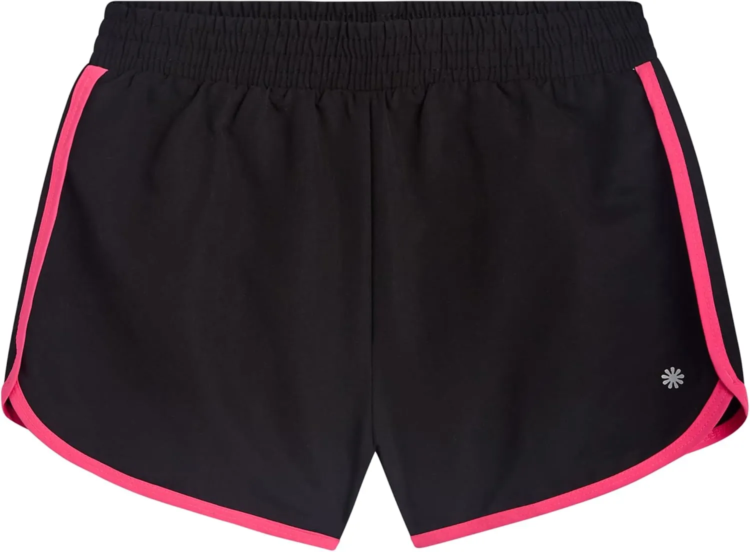Girls Athletic Shorts - 4 Pack Woven Activewear Dolphin Shorts for Girls with Fanny Pack (Sizes: 4-16)