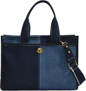 GLOD JORLEE Tote Bags for Women,Top-handle bags,Jeans Purses,Denim Hobo Shoulder Handbag for Travel,Shopping,Work