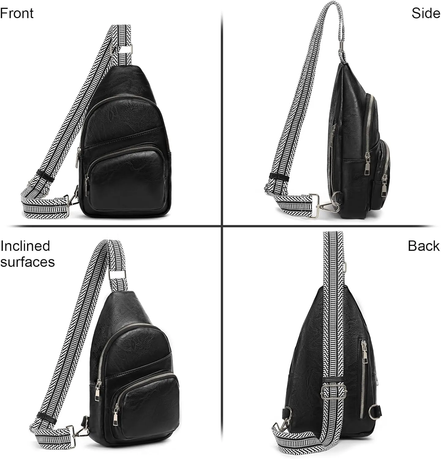 GOIACII Shoulder Bag Women Leather Sling Crossbody Bag