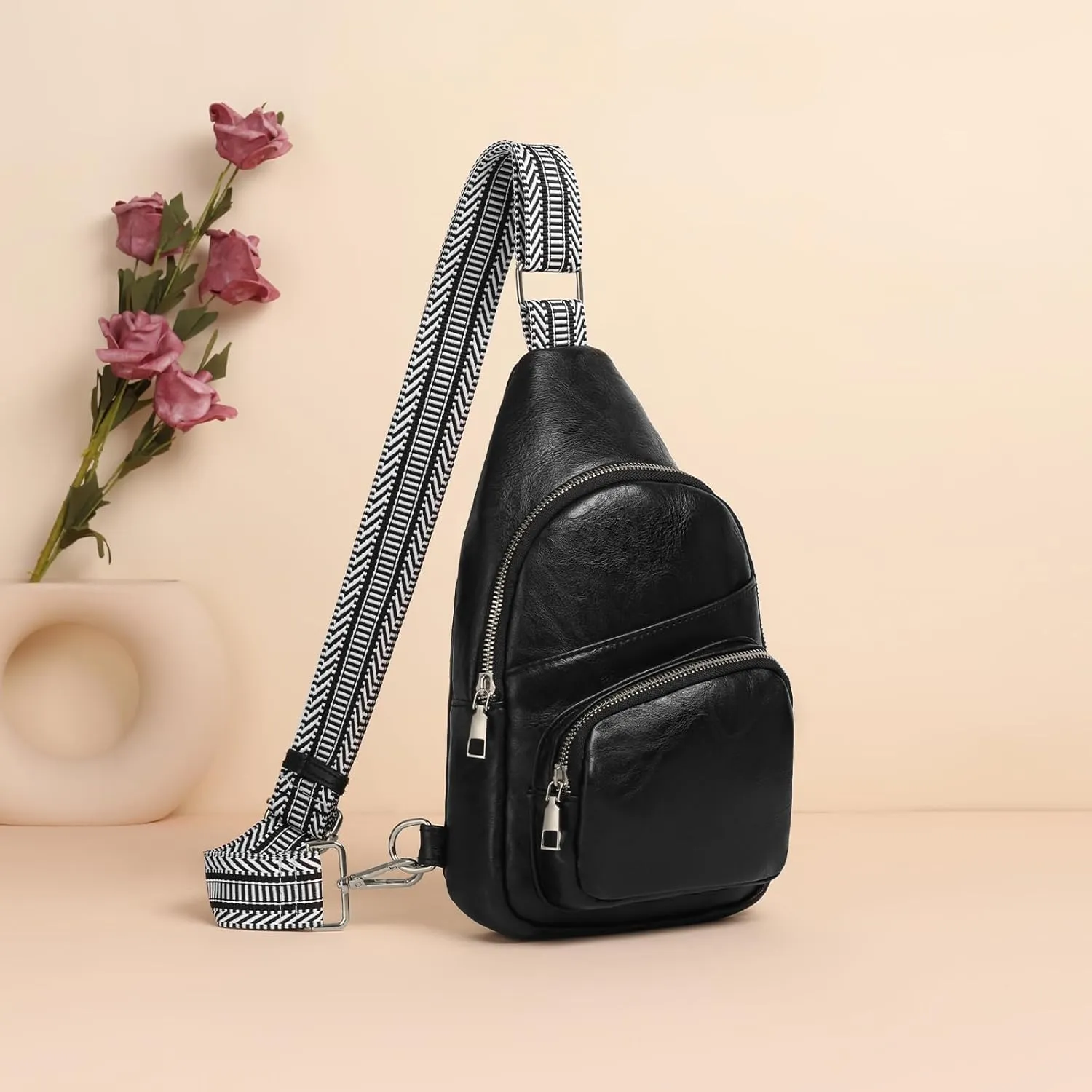 GOIACII Shoulder Bag Women Leather Sling Crossbody Bag
