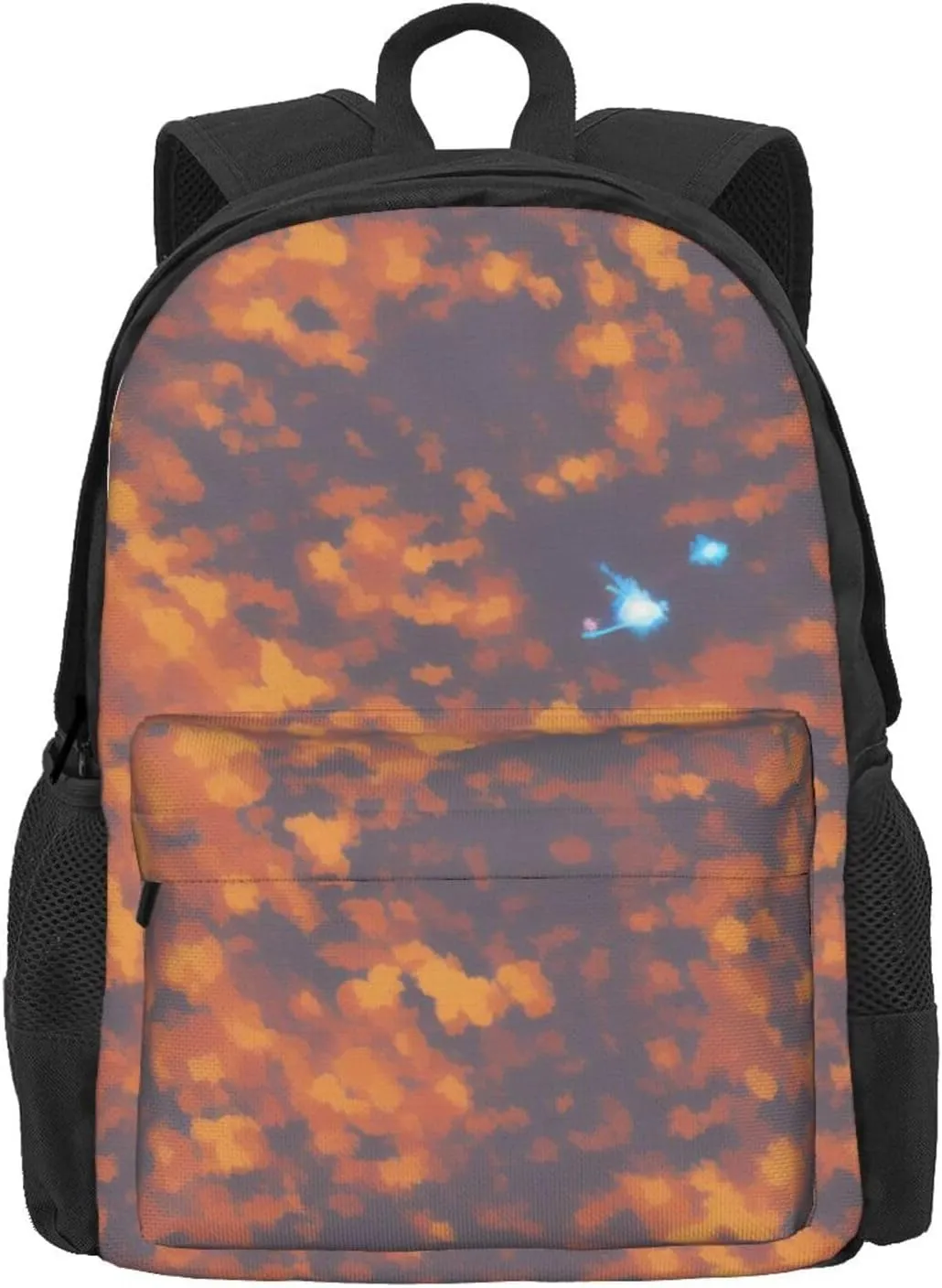 Gold Texture Printed Pattern Backpack Printing Lightweight Casual Backpack Shoulder Bags Large Capacity Laptop Backpack