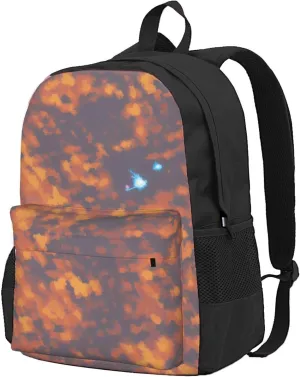 Gold Texture Printed Pattern Backpack Printing Lightweight Casual Backpack Shoulder Bags Large Capacity Laptop Backpack