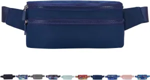 Goothdurs Fanny Pack for Women Men Fashion Waist Bag Waterproof Hip Bum Bag with Adjustable Belt for Running Travel Hiking Cycling Money
