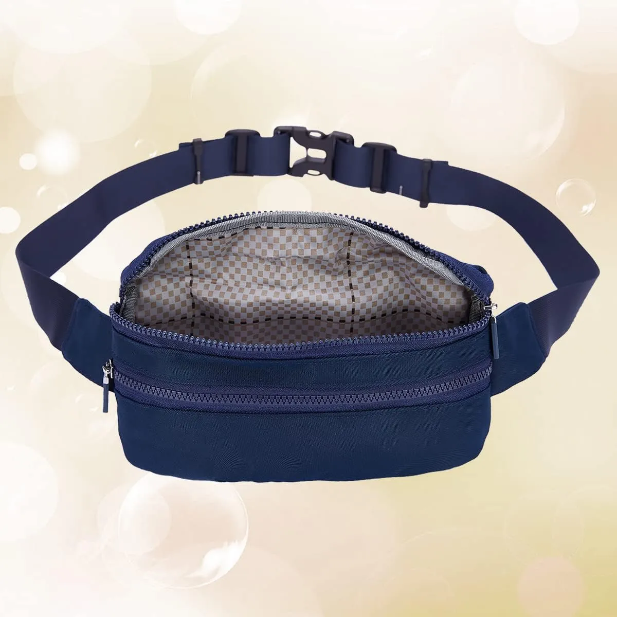 Goothdurs Fanny Pack for Women Men Fashion Waist Bag Waterproof Hip Bum Bag with Adjustable Belt for Running Travel Hiking Cycling Money