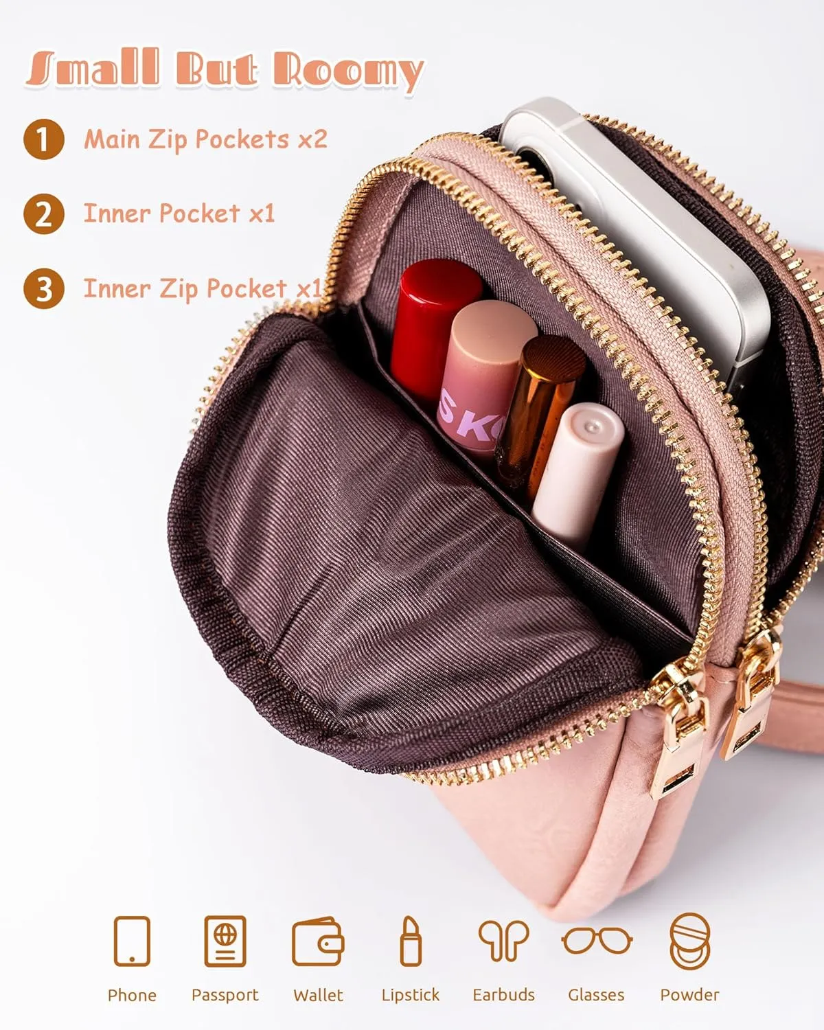Graduation Gifts, Mini Crossbody Bags with Letter for Teen Girls Women, Mothers Day Gifts, Teacher Gifts, Over The Shoulder Bag, Lightweight Phone Purse for Daily Essentials, Cute Trendy Stuff