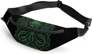 Great Cthulhu Crossbody Fanny Pack Waist Packs Adjustable Shoulder Bags Sling Bag for Hiking Running Cycling