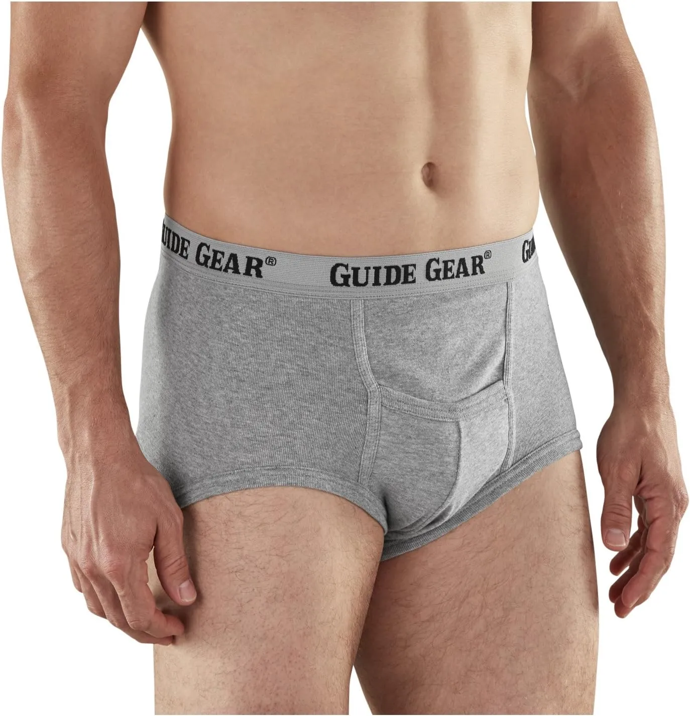 Guide Gear Men Boxers Briefs Pack of 6, Mens Boxer Shorts Underwear in Cotton with Elastic Waistband