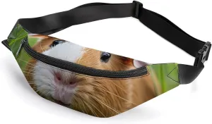 Guinea Pigs Crossbody Fanny Pack Waist Packs Adjustable Shoulder Bags Sling Bag for Hiking Running Cycling