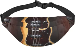 Guitar Musical Instrument Fanny Packs for Men Women Waist Packs Large Crossbody Belt Bag Bum Bag with Adjustable Strap