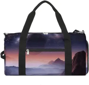 Gym Bag, Galaxy Nature Planet Printed Gym Bag,zippered Gym Bag,travel Gym Bag,gym Bag with Compartments