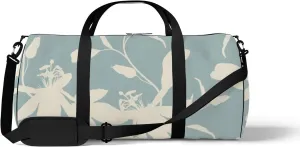 Gym Bag Sports Travel Bag Plain Flowers Leaves Weekender Bags with 2 Side Pocket Lightweight Waterproof Polyester Tote Bag for Swimming Yoga Women Men 9x17.6inch
