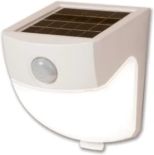 HALO Solar Outdoor LED Light – Motion Sensor – Flood & Security Wedge Light – 120 Degree Coverage - White