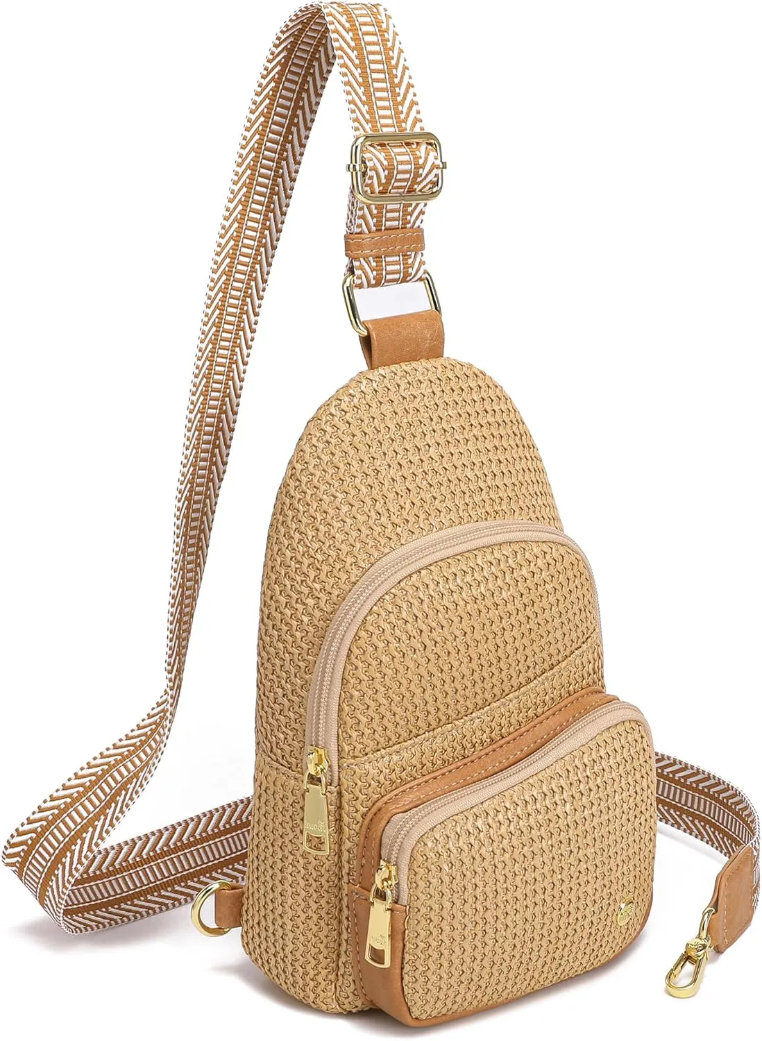 Haytijoe Straw Bag Summer Small Sling Bag Crossbody Bags for Women Beach Bags Fanny Packs