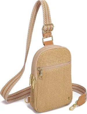 Haytijoe Straw Bag Summer Small Sling Bag Crossbody Bags for Women Beach Bags Fanny Packs
