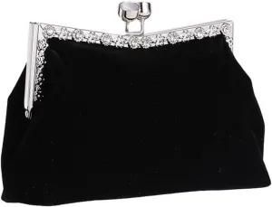 HBJWOV Women's Clutch Evening Bag Single Shoulder Cross Large Red Wedding Velvet Bag