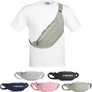 HEAD Waterproof Fanny Pack for Men Women, Crossbody Waist Bag Pack Belt Bag for Travel/Running, Sport Gym Chest Bags for Cycling/Hiking/Walking (Green)