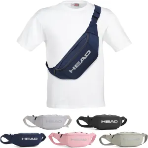 HEAD Waterproof Fanny Pack for Men Women, Crossbody Waist Bag Pack Belt Bag for Travel/Running, Sport Gym Chest Bags for Cycling/Hiking/Walking (Navy)