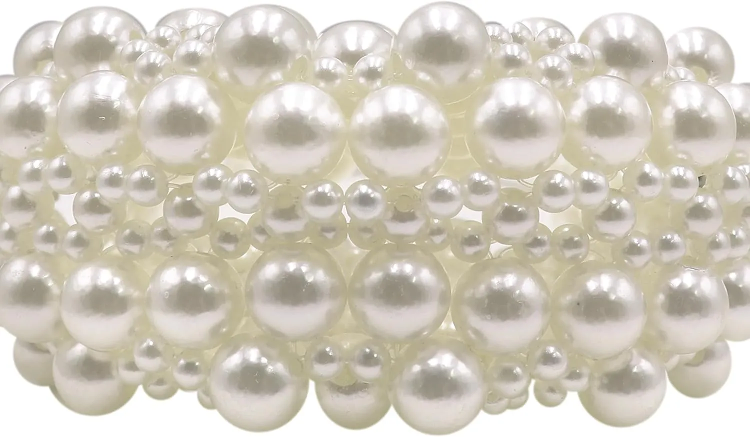 Heart White Beaded Pearl Crossbody Bag Acrylic Beaded Purse Mini Wrislet Clutch Elegant Evening Bag for Party Wedding