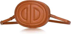 Her crossbody bag, Leather fanny pack for women,Fashion Brown crossbody, Popular exquisite waterproof bag for women.