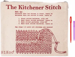 HiKoo Kitchener Bag Washable Canvas with with Project Bag