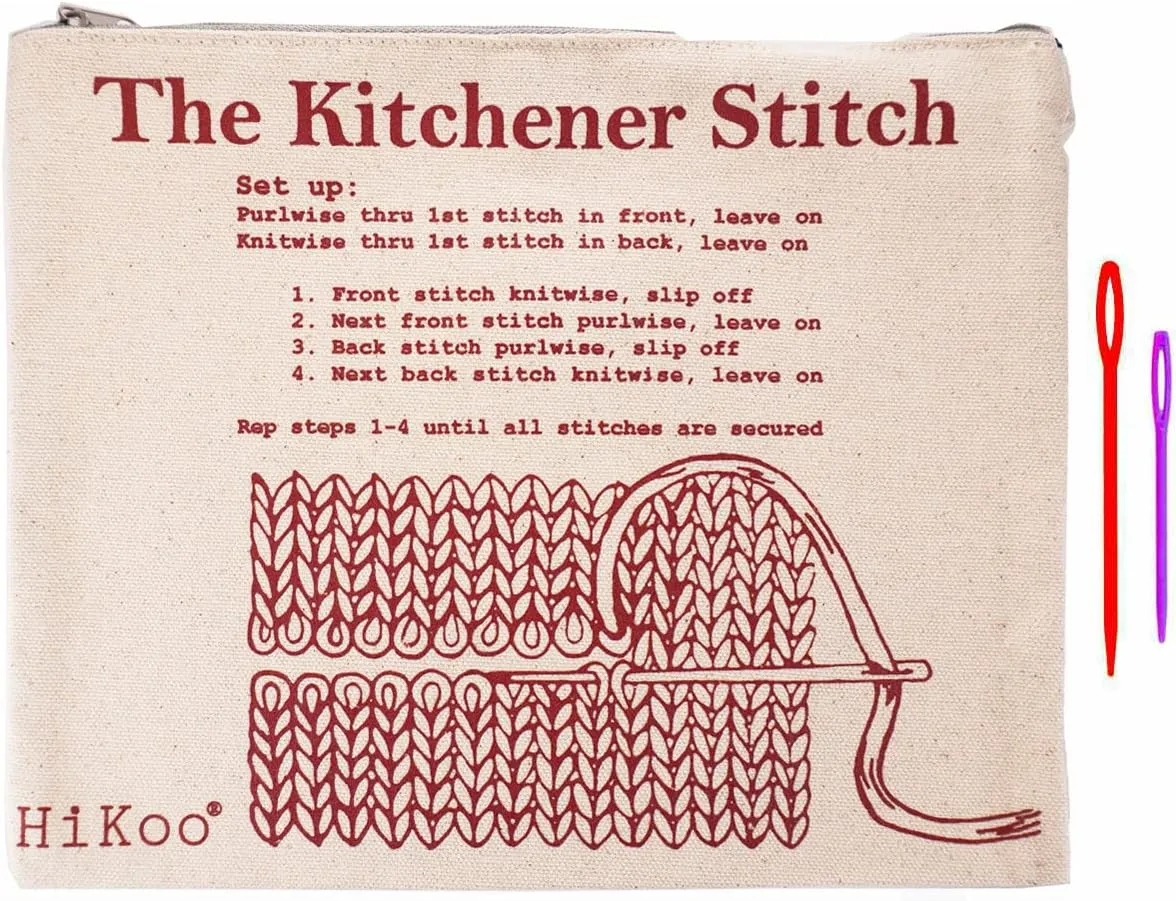 HiKoo Kitchener Bag Washable Canvas with with Project Bag