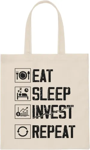 Hilarious Stocks Trader Inspirational Invest Investor Pun Humorous Forex Trading Millionaire Businessmen Canvas Tote Bag