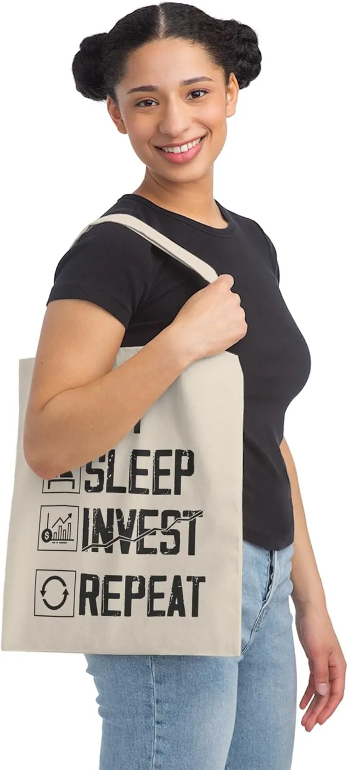 Hilarious Stocks Trader Inspirational Invest Investor Pun Humorous Forex Trading Millionaire Businessmen Canvas Tote Bag