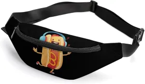 Hot Dog Music Artist Crossbody Fanny Pack Waist Packs Adjustable Shoulder Bags Sling Bag for Hiking Running Cycling